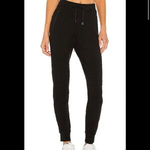 Alo Yoga Black Moto Sweatpants
